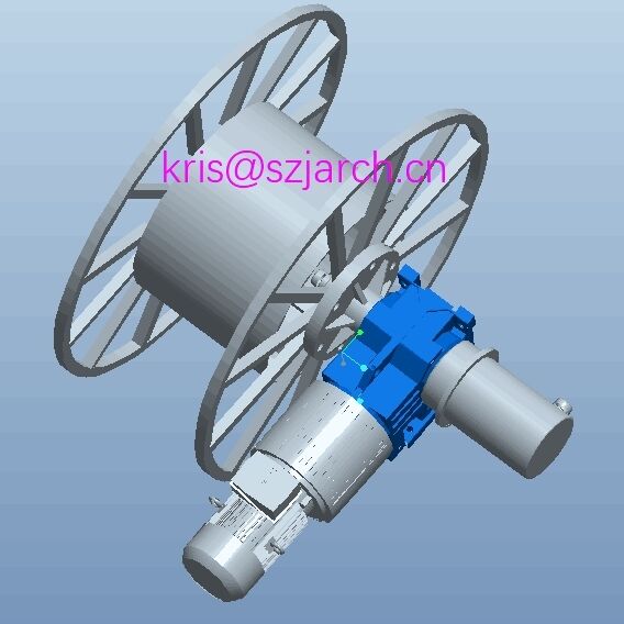 Βαρέως τύπου καρούλι καλωδίου γερανού που παρέχει σταθερές δυνατότητες τύλιξης και ξετυλίγματος καλωδίου, ιδανικό για συστήματα γερανών οροφής.
